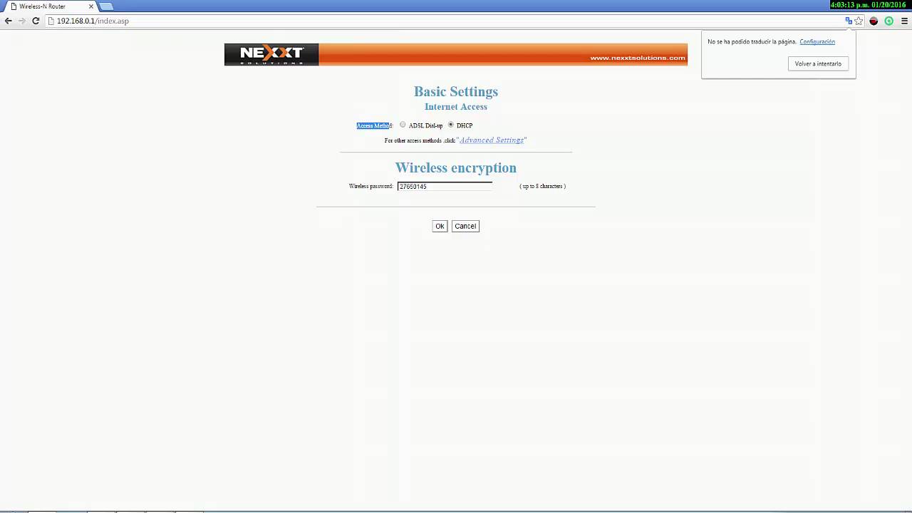 Configurar Router Nexxt Wifi Setup